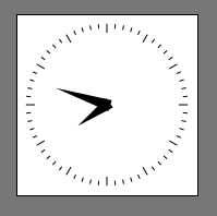 image of a digital analog clock. I love that irony.